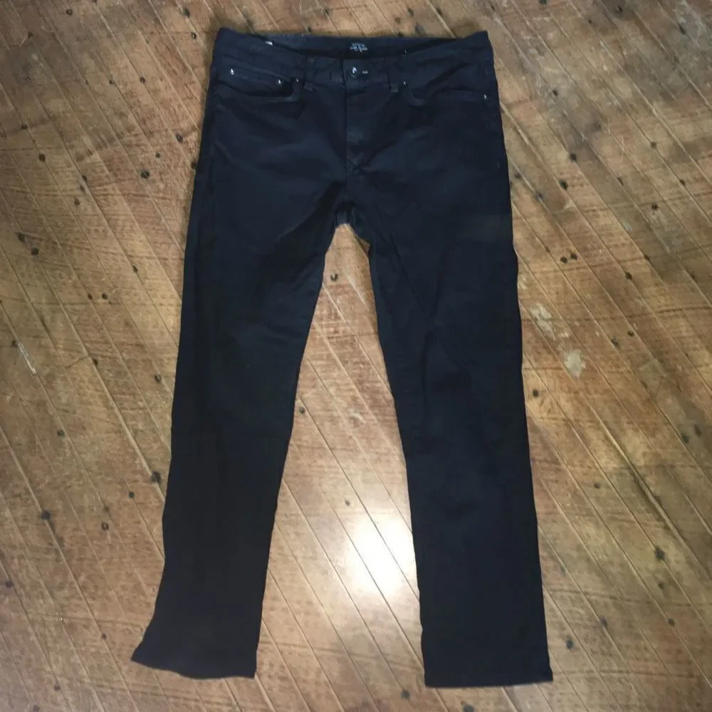 River Island 34x30 straight leg black jeans